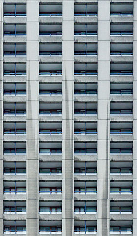 Fassadendetail des Barbican Centre.
