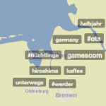 Die Trendsmap zeigt an, was lokal gerade diskutiert wird. Screenshot: Süßen
