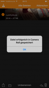 Mit VLC for mobile lassen sich Voideos aus dem Internet bequem auf das iPhone laden und anschließend in der Camera Roll speichern.