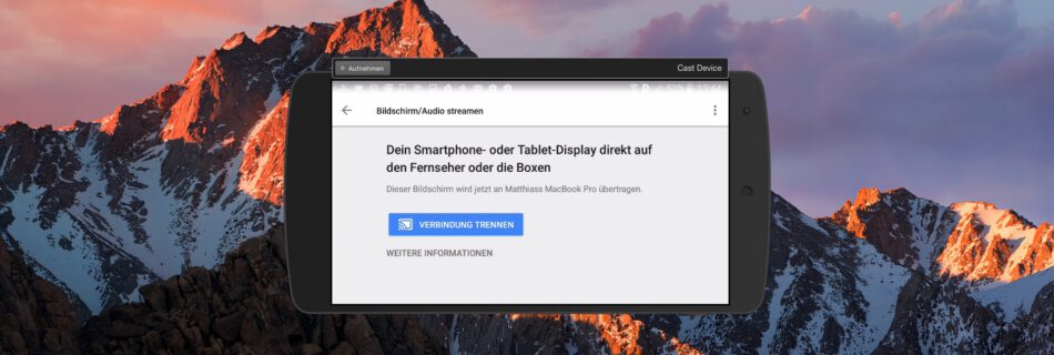 Die Übertragung funktioniert auch mit günstigen Android-Telefonen.