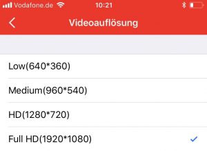 Videos können in Full-HD-Qualität exportiert werden.