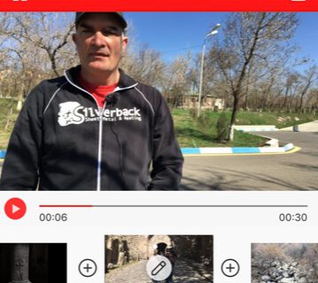Titelbild der App des Monats Vlogit. Zu sehen ist die Oberfläche der App.